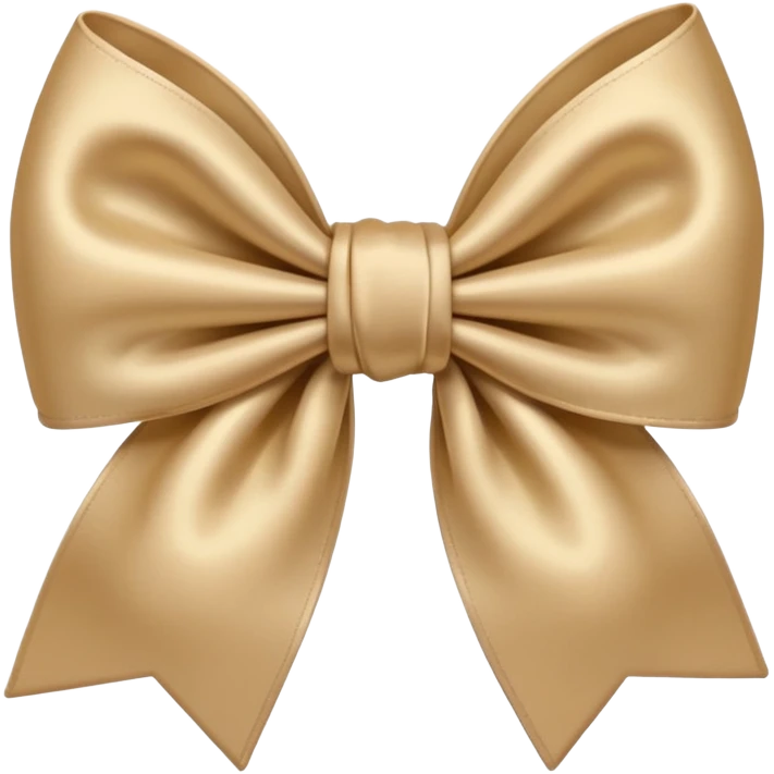 bow beige emoji