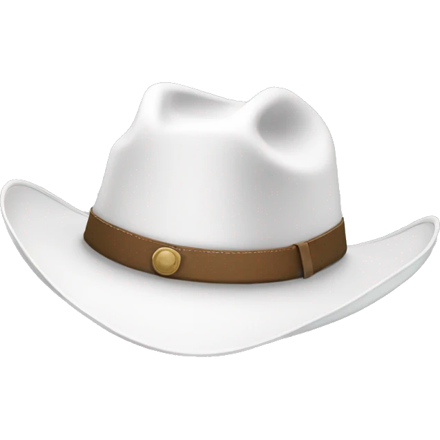 white cowboy hat emoji