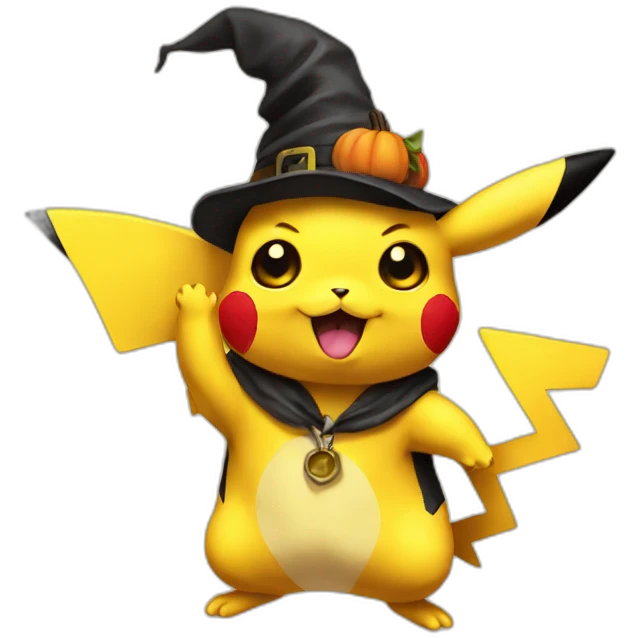 Halloween pikachu emoji