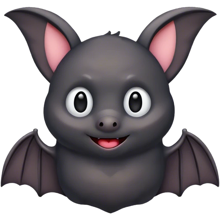 kawaii bat flying emoji