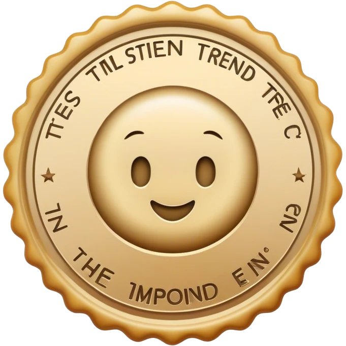 stamp or seal with the inscription Trend emoji