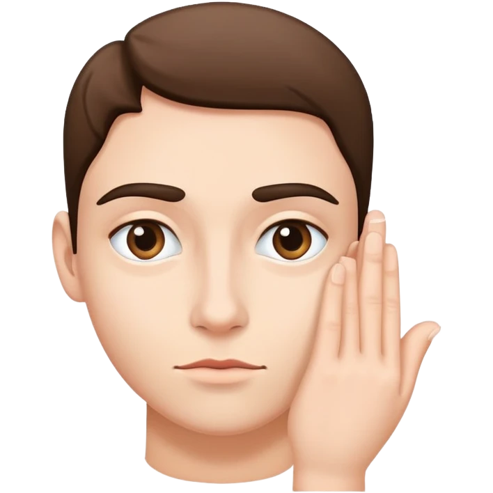 Secret sneaky Side eye with hand  emoji