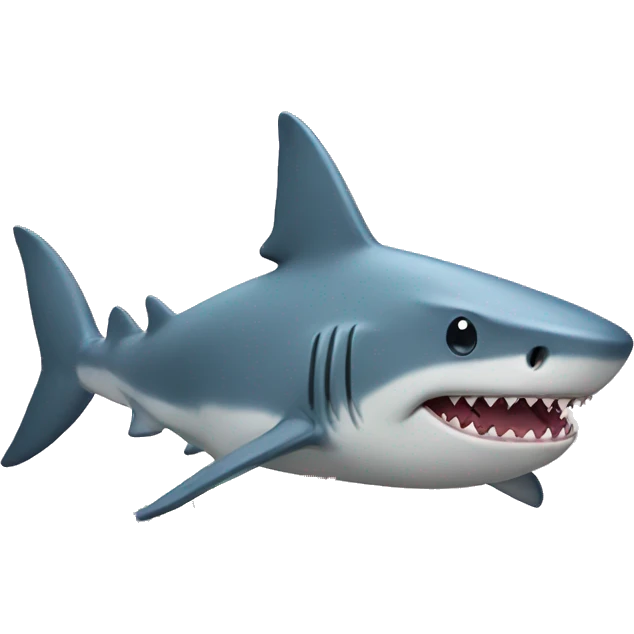 Shark with legs and flowers emoji