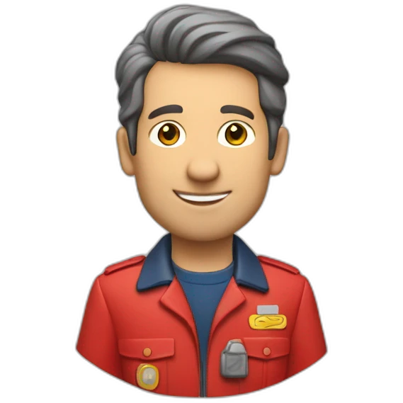 Royal Mail post man red jacket British  emoji