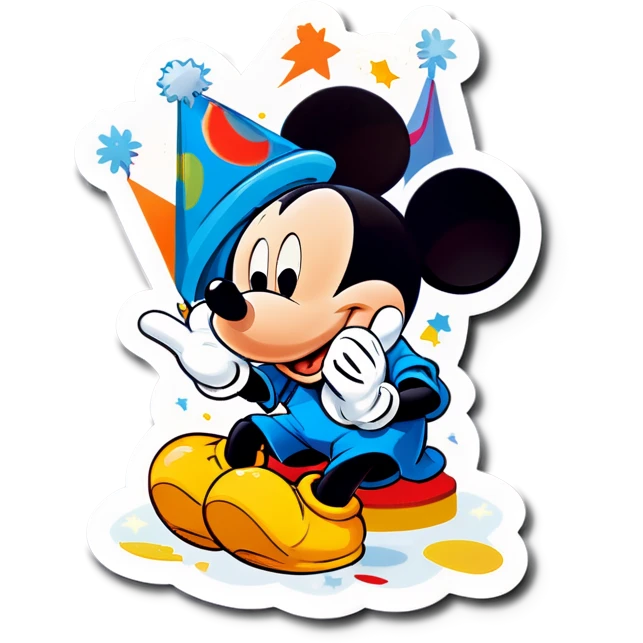 Mickey Mouse wishing my mother Happy birthday  emoji
