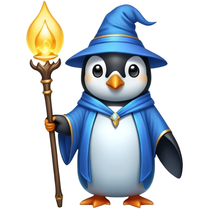 Penguin Wizard emoji