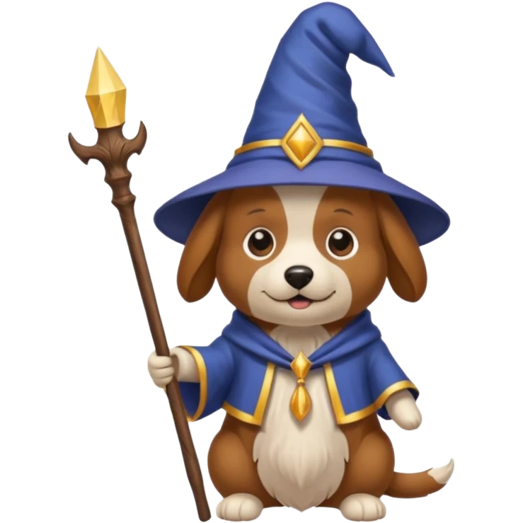 Dog wizard emoji