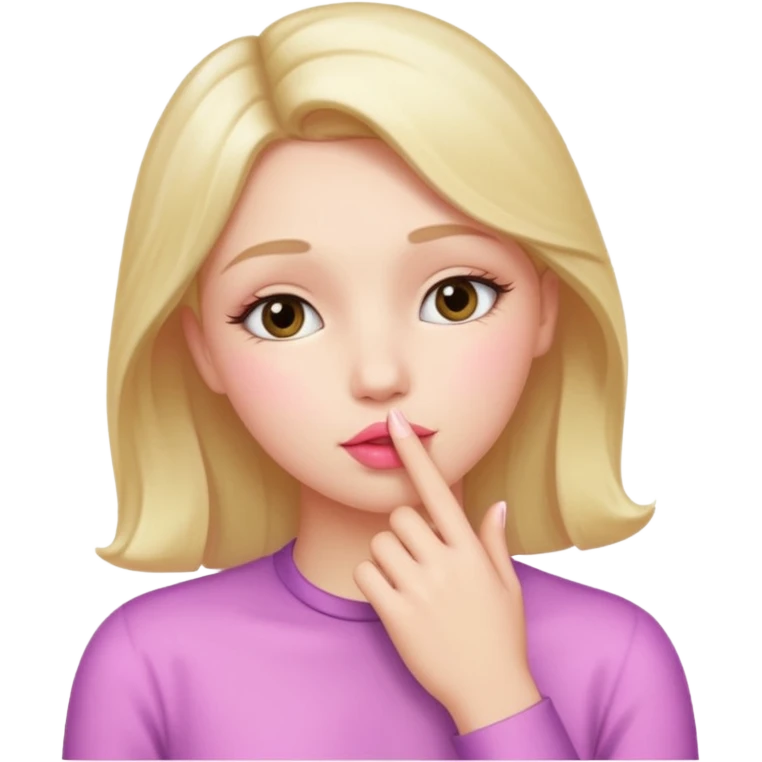 kissing a hand emoji