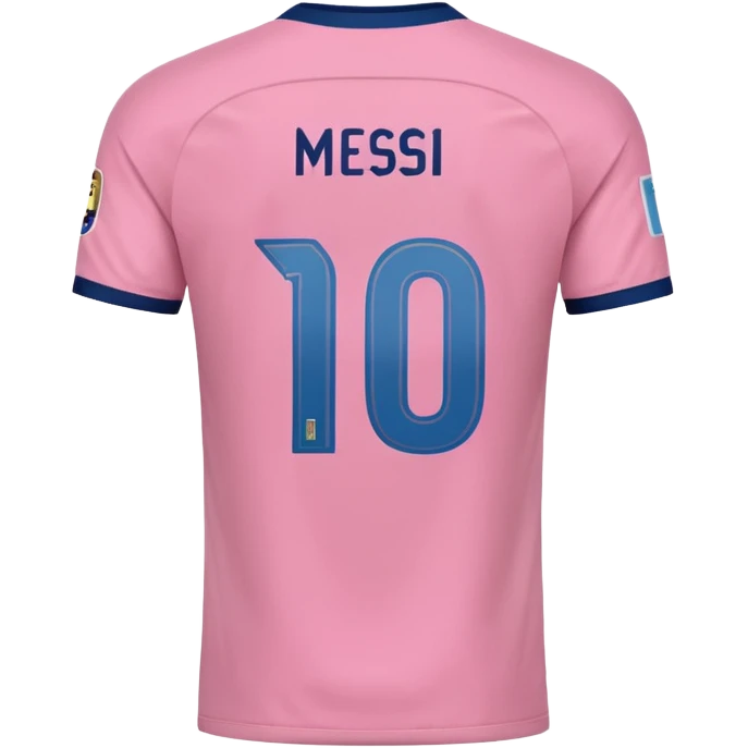 create an emoji of a pink football shirt that has MESSI 10 written on the back of it emoji