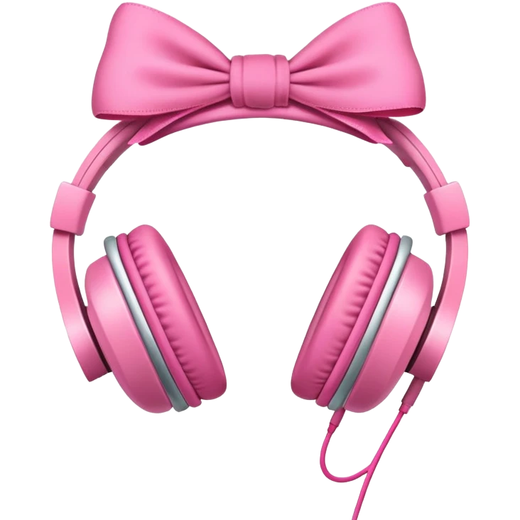 Headphones with bows on both sides  emoji
