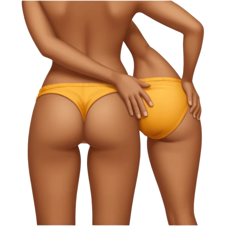 Homem dando um tapa nabunda de uma mulher emoji