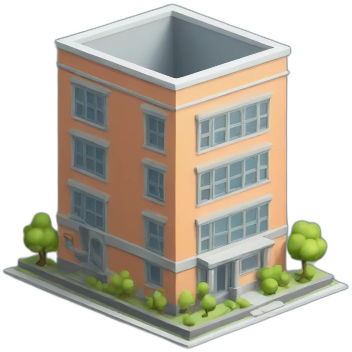 building model isometric emoji