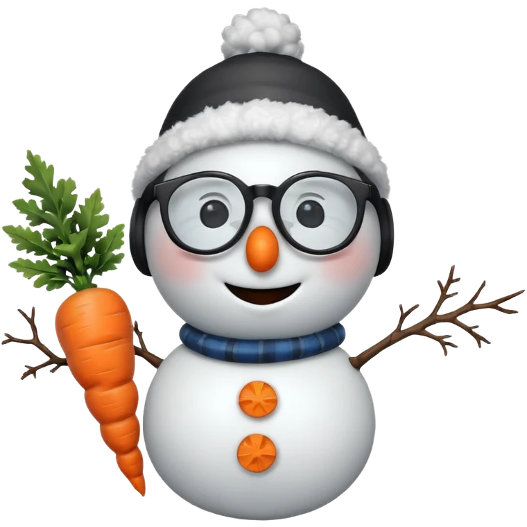 snowman wearing cool glasses emoji