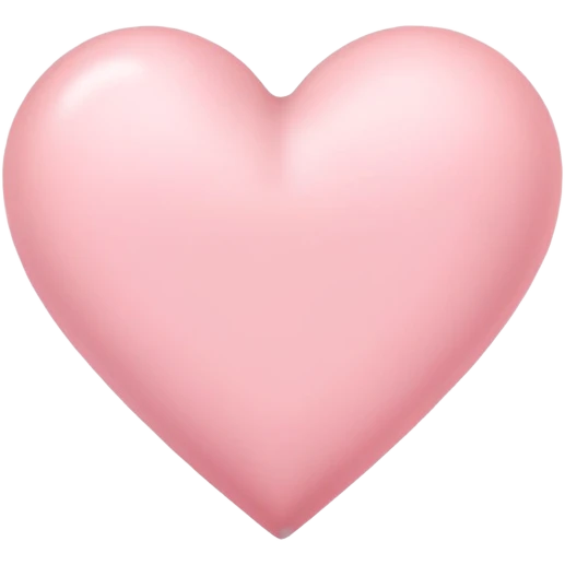 soft pink heart  emoji