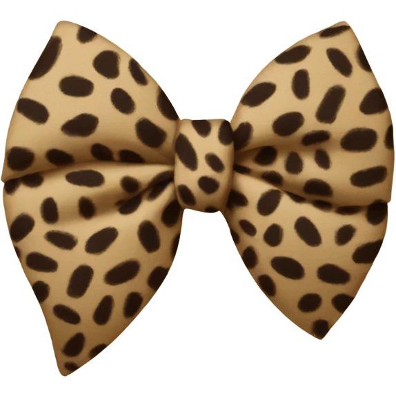 leopard print bow  emoji