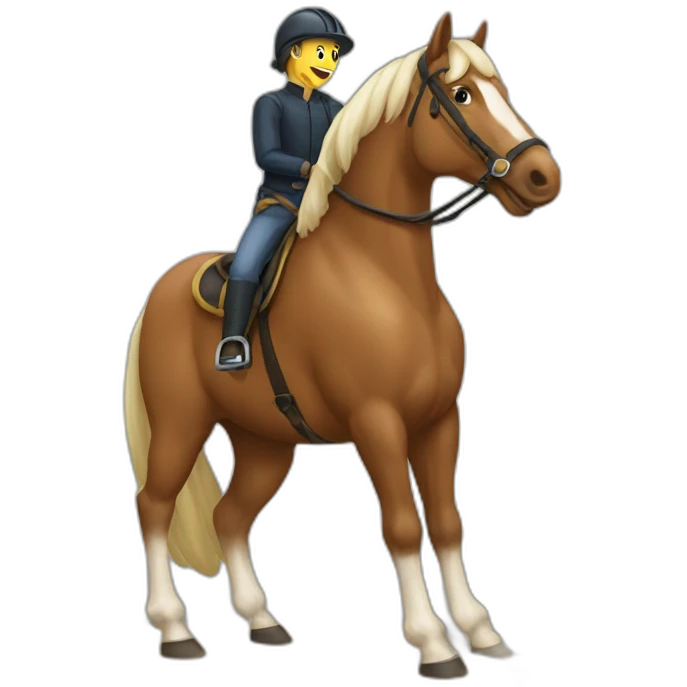 a munke ride horse emoji