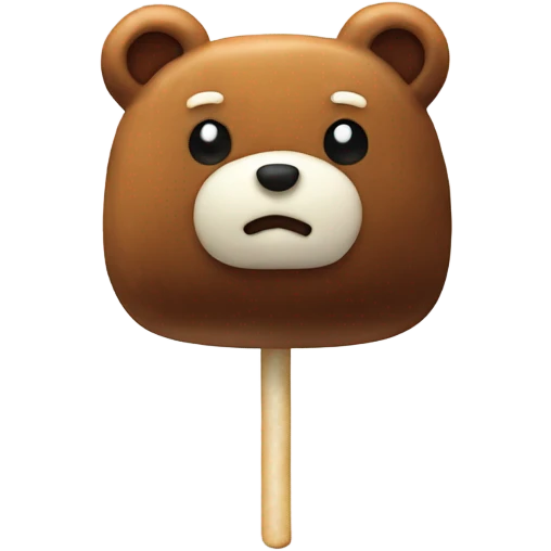 Bear-shaped marshmallows emoji