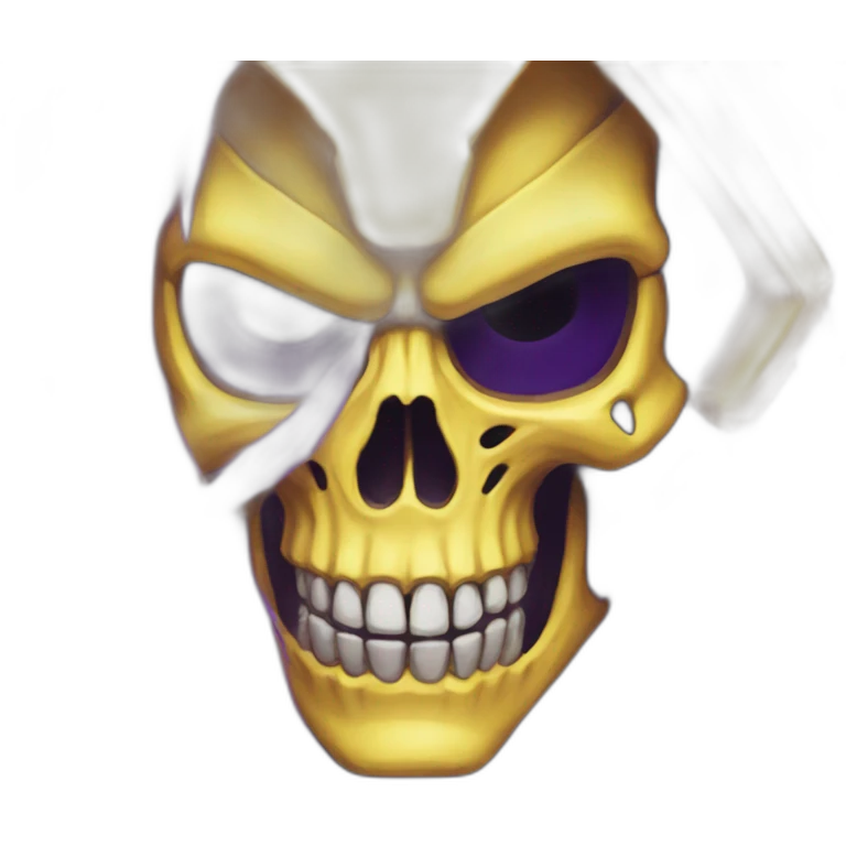 skeletor yellow and purple emoji