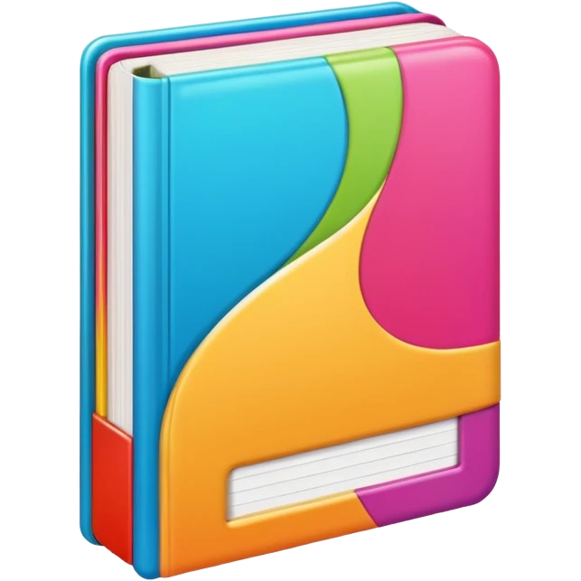 colorful book emoji