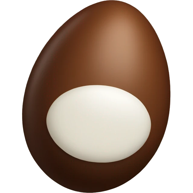 single chocolate egg emoji