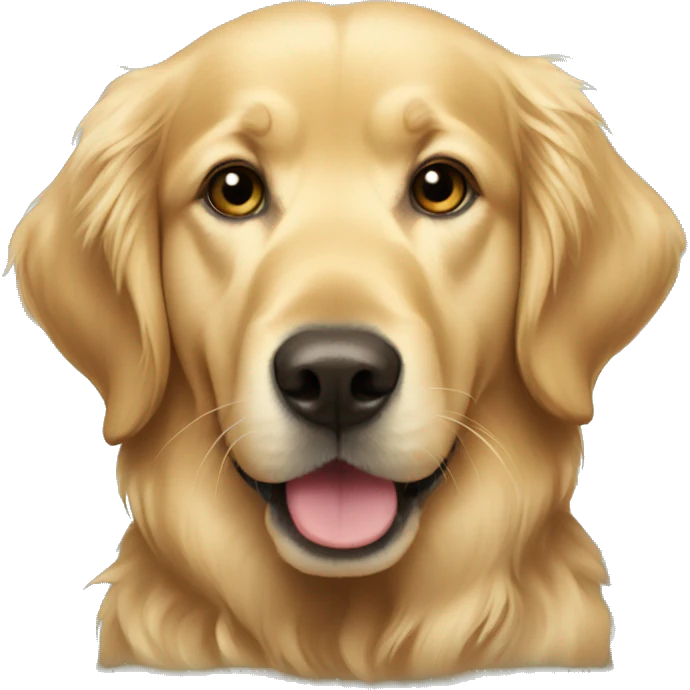Golden retriever christmas emoji