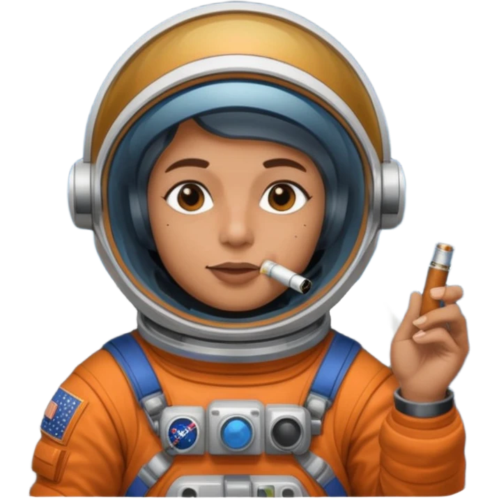Astronaut raider smoking a blunt emoji