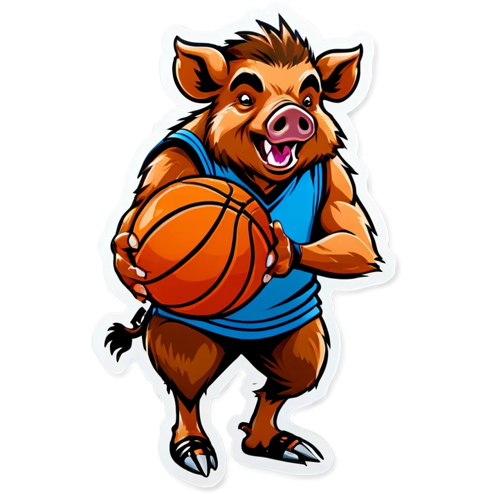 boar with a basketball  emoji