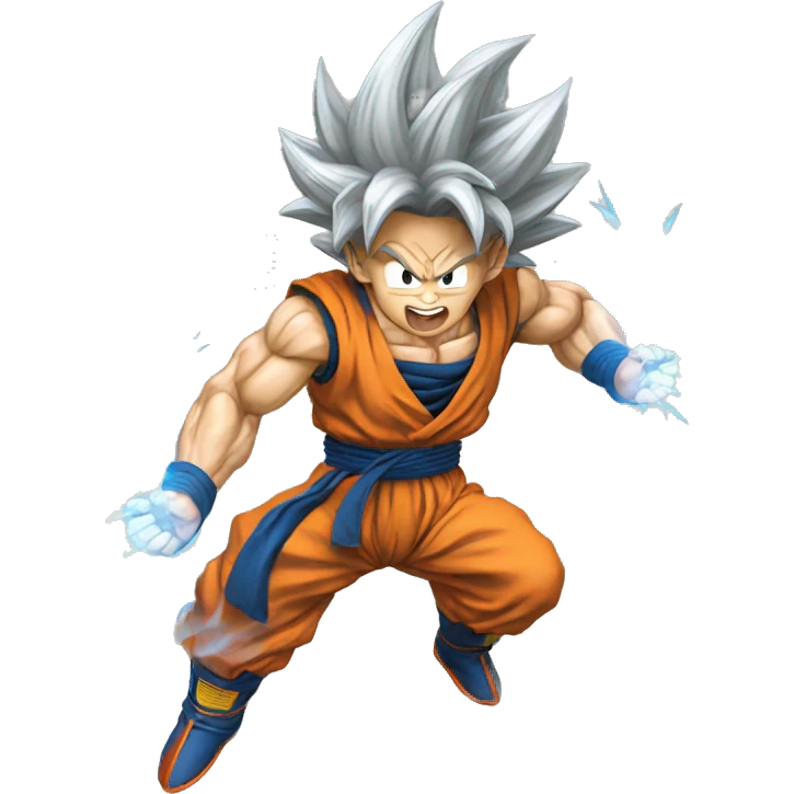 Goku going super saiyan emoji