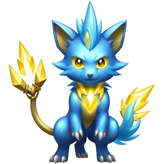  Shiny Sparkly Electric Cool Epic Shinx-Manectric-Fakémon-creature emoji