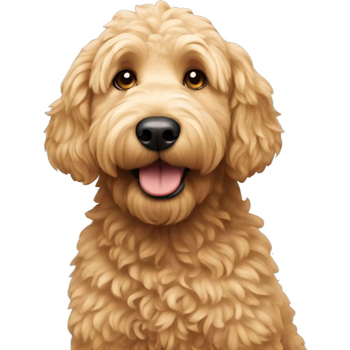 golden doodle dog emoji