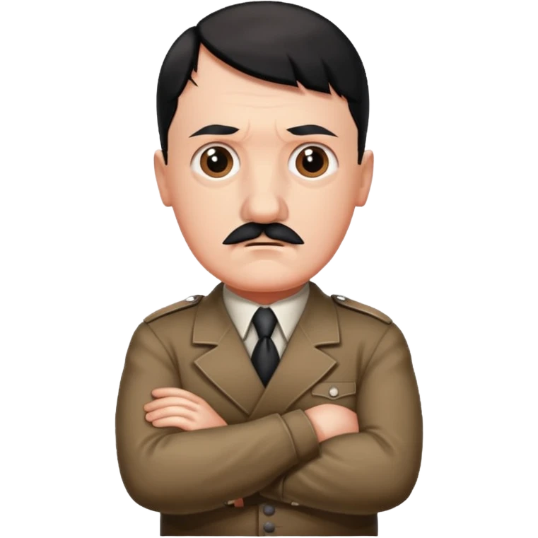 hitler crossing his arms in the shape of an x emoji