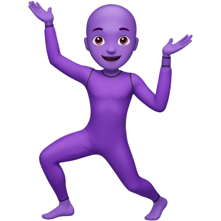 Purple guy dancing emoji
