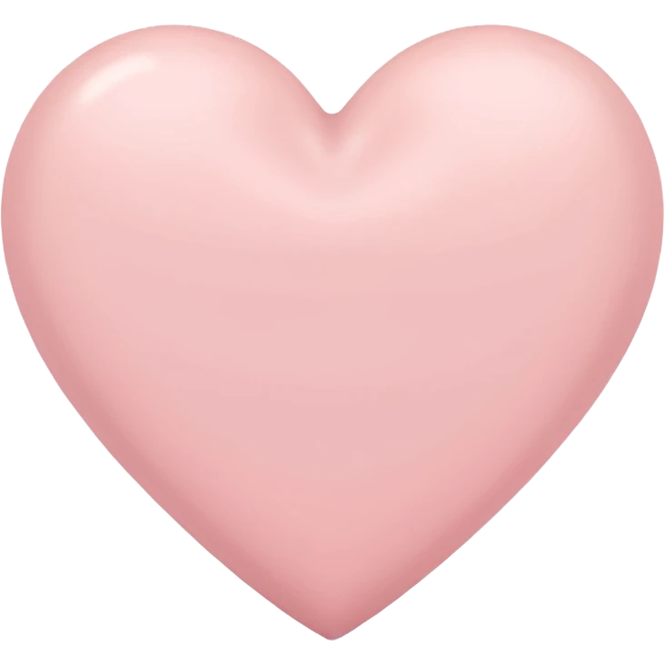 pale pink heart emoji