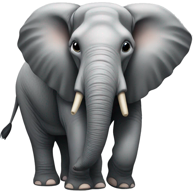 Elephant with a big bum emoji