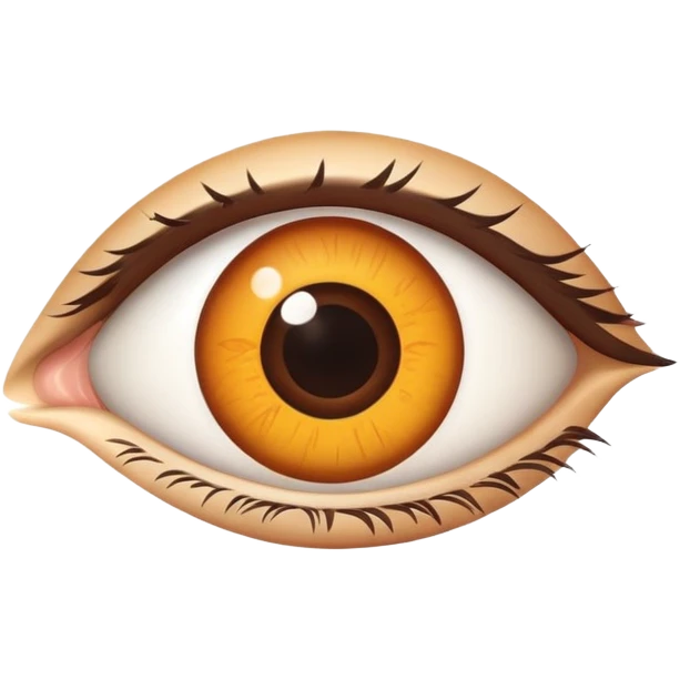 realistic brown eye emoji