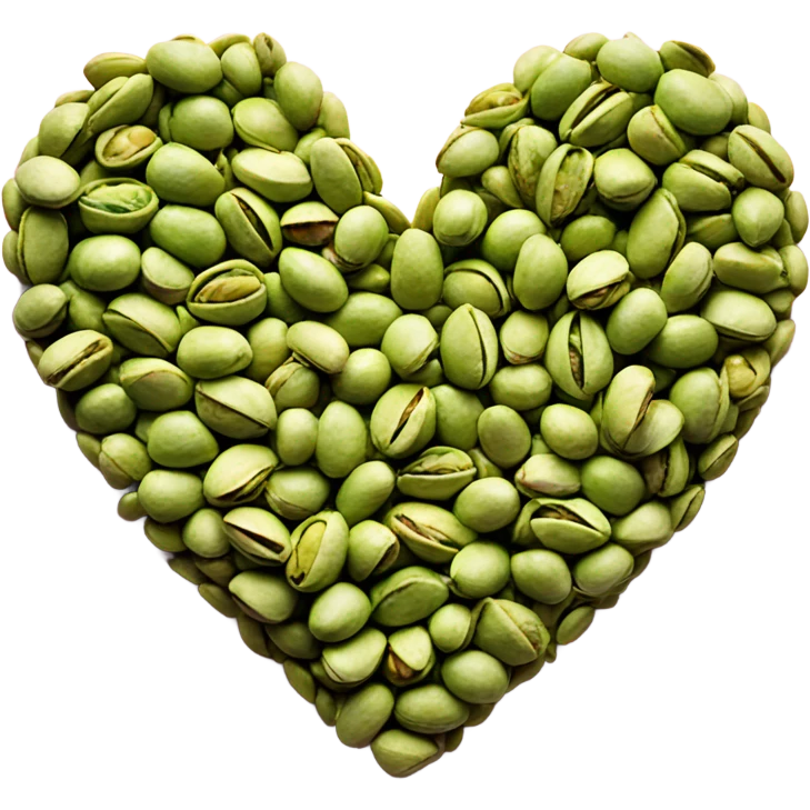 Pistachio heart  emoji