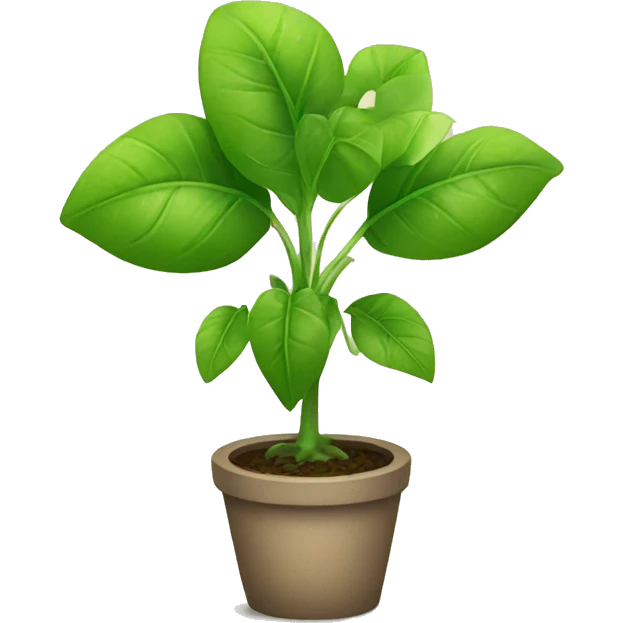 Cute little plant with eyes emoji