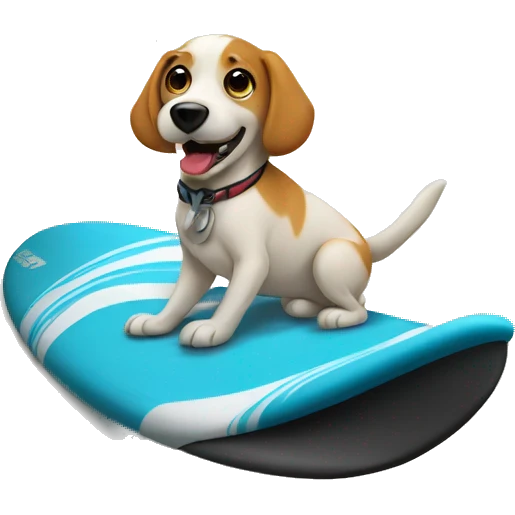 Surf dog emoji