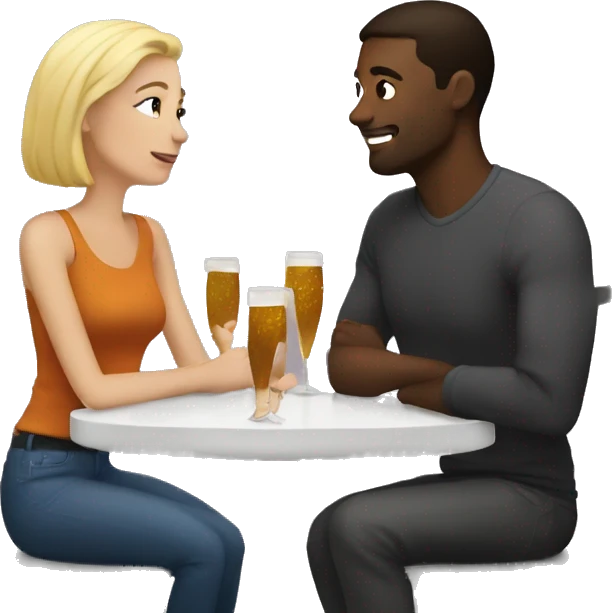 white couple on a date emoji