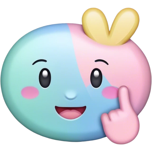 pastel sign say "hello" emoji