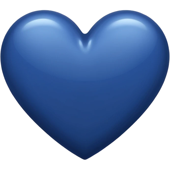 Navy blue Heart emoji