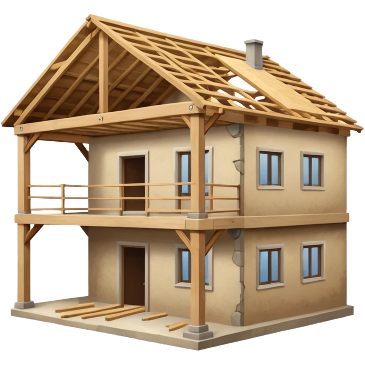 casa en contrucion  emoji