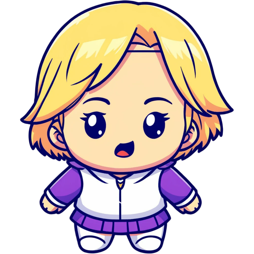 magical heroine chibi emote crying with big tears emoji
