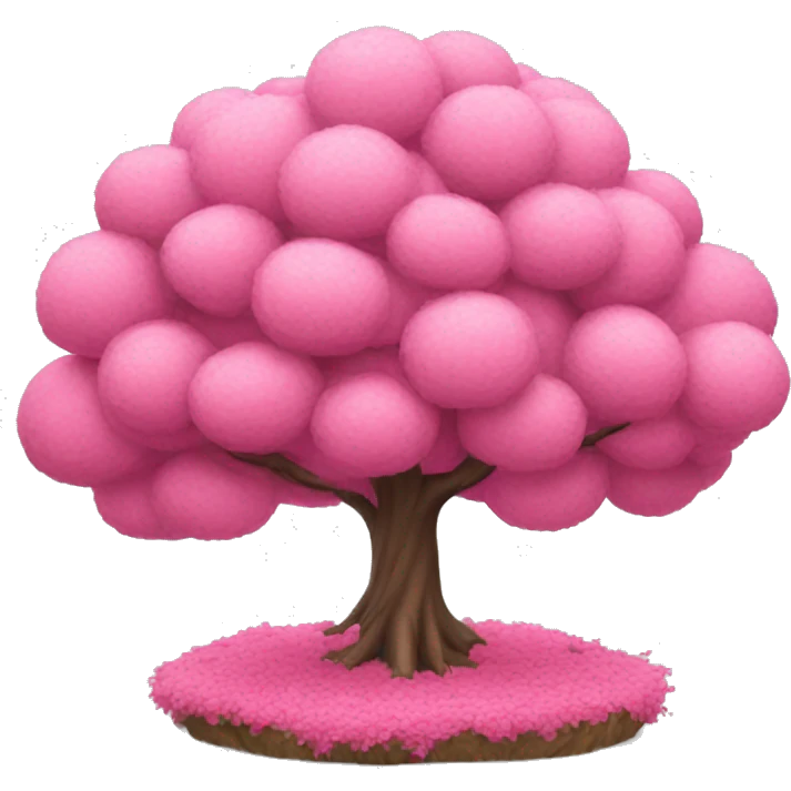 pink tree emoji