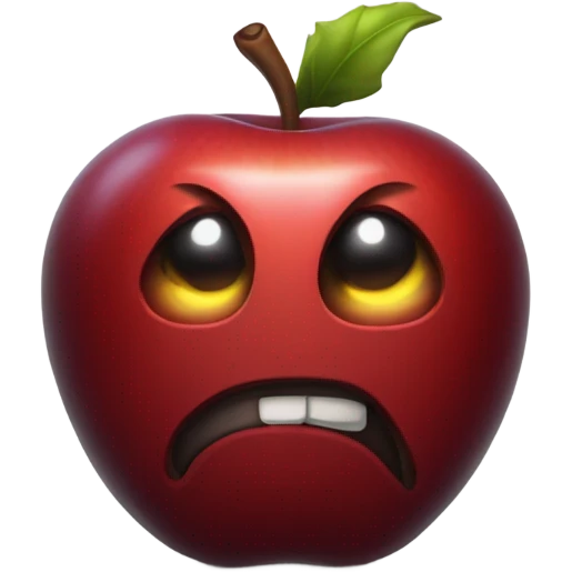 Evil Apple emoji
