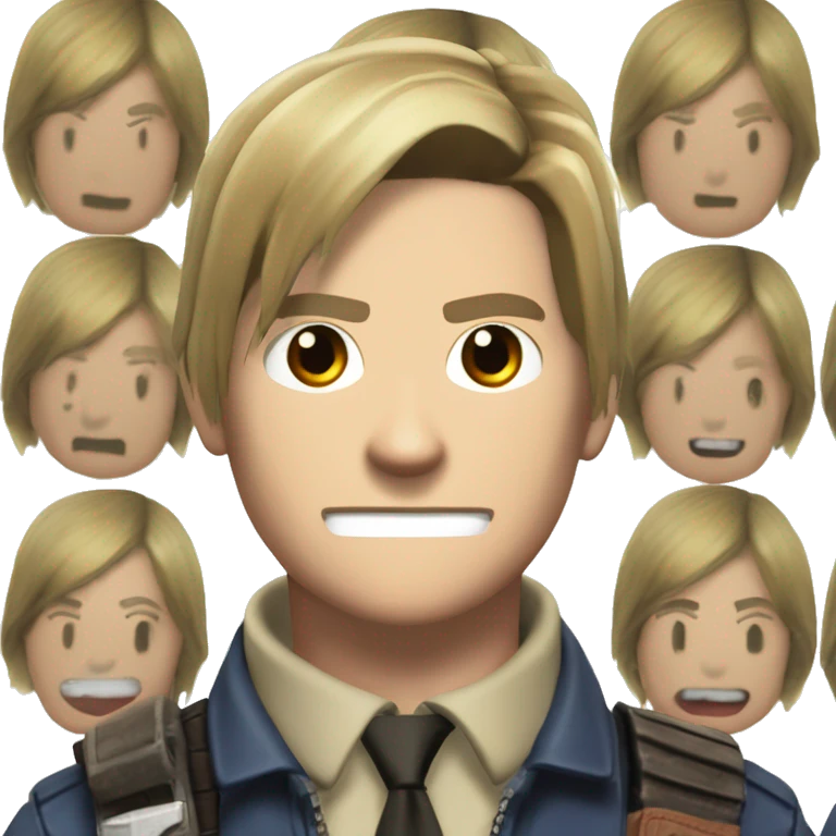 Leon S.Kennedy from Resident Evil 4 Video Game emoji
