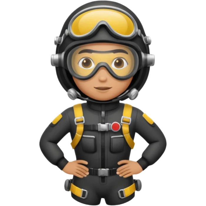 parachute diver emoji