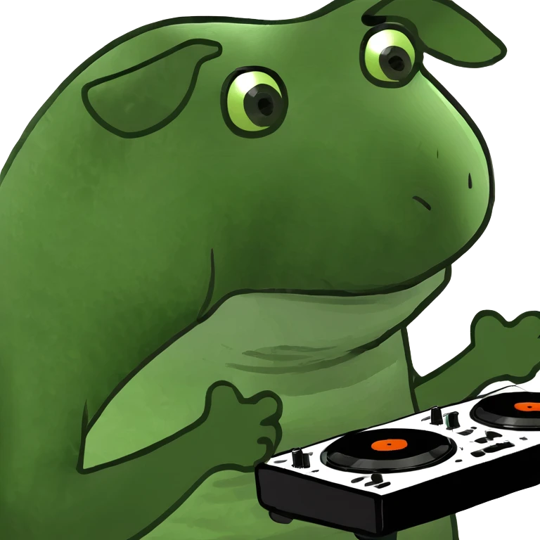 pig djing emoji
