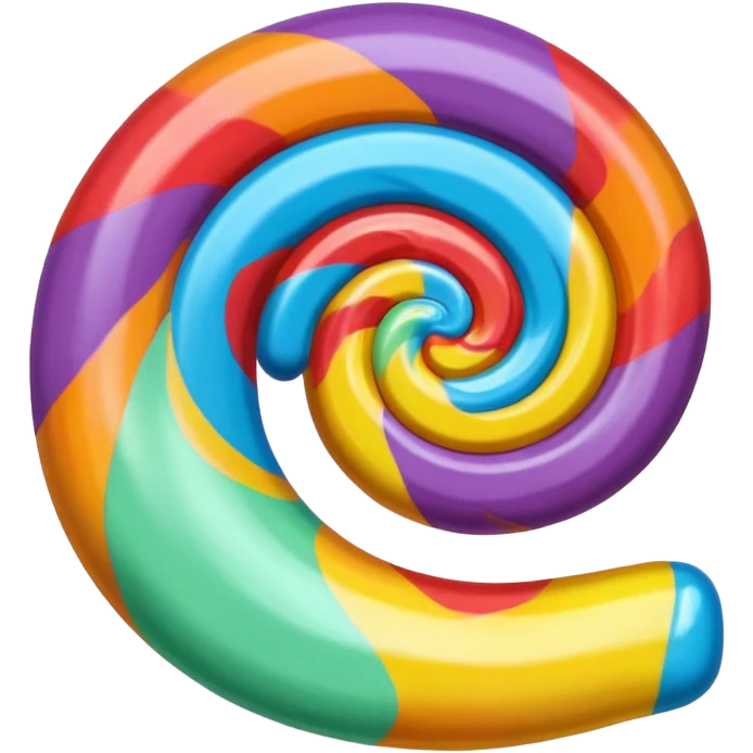 a single piece of candy with alternate color emoji