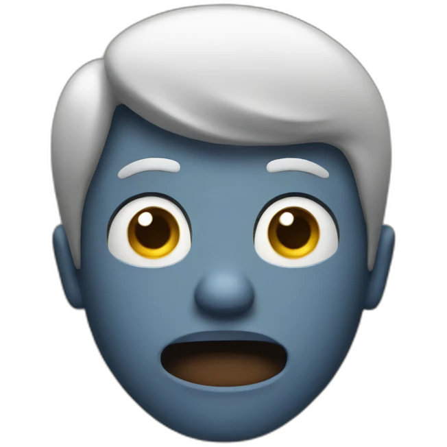 shocked/surprised man with his hands behind his head emoji